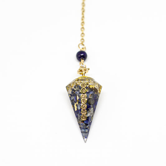 Pendule  Divinatoire Orgonite Lapis Lazuli